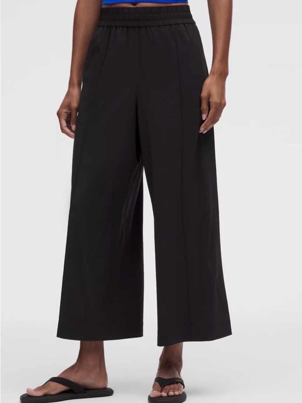 lululemon athletica Black Wide-Leg Pull-On Pants